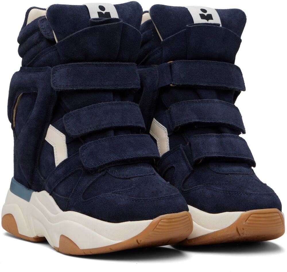 Isabel Marant Balskee Platform High Top Sneakers Leather Streetwear Y2K Fall 9